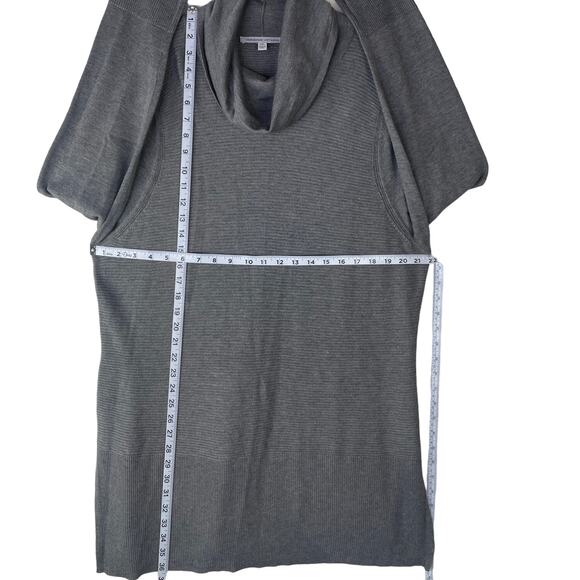 Adrienne Vittadini Steel Heather Gray Cowl Neck Tunic LS Sweater Oversized XXL - Picture 12 of 16